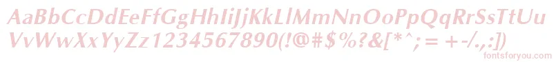 OklahomaBoldoblique-Schriftart – Rosa Schriften