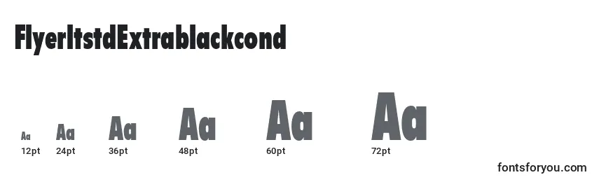 FlyerltstdExtrablackcond Font Sizes