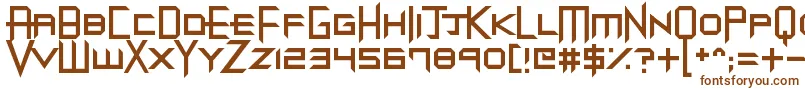 DubstepDungeons Font – Brown Fonts on White Background