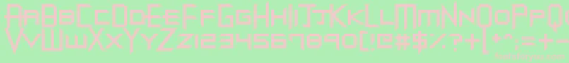 DubstepDungeons Font – Pink Fonts on Green Background