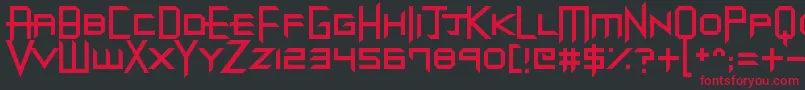 DubstepDungeons Font – Red Fonts on Black Background