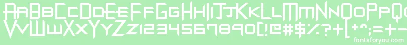 DubstepDungeons Font – White Fonts on Green Background