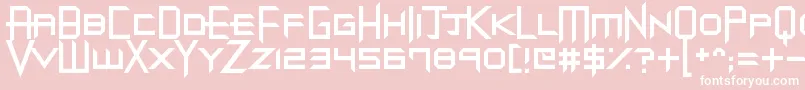 DubstepDungeons Font – White Fonts on Pink Background