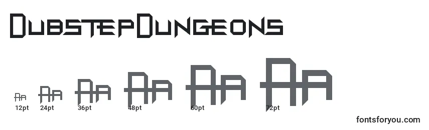 Размеры шрифта DubstepDungeons