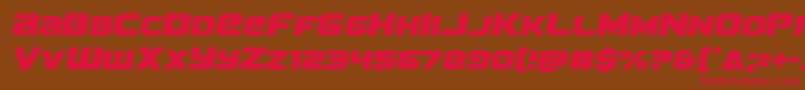 Terransemital Font – Red Fonts on Brown Background