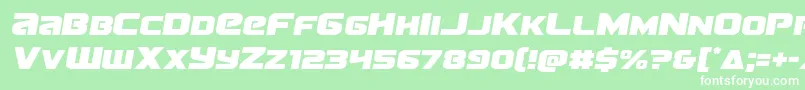 Terransemital Font – White Fonts on Green Background