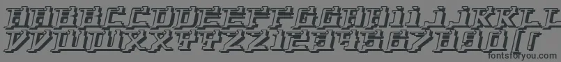 YytriumDioxide Font – Black Fonts on Gray Background