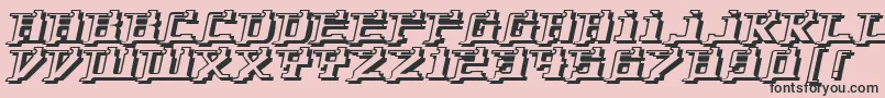 YytriumDioxide Font – Black Fonts on Pink Background