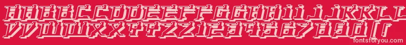 YytriumDioxide Font – Pink Fonts on Red Background