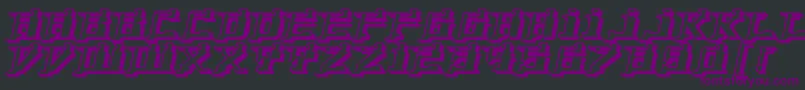 YytriumDioxide Font – Purple Fonts on Black Background