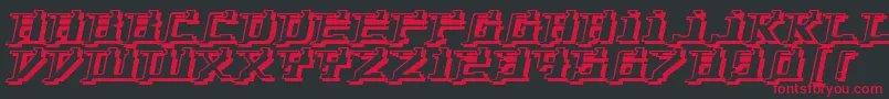 YytriumDioxide Font – Red Fonts on Black Background