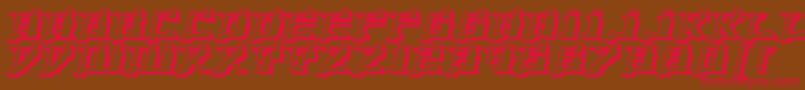 YytriumDioxide Font – Red Fonts on Brown Background