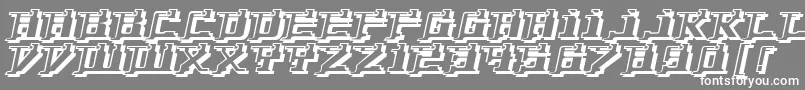 YytriumDioxide Font – White Fonts on Gray Background