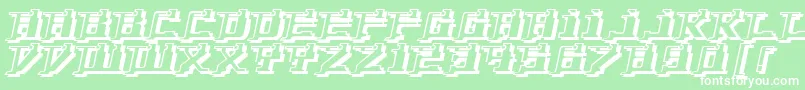 YytriumDioxide Font – White Fonts on Green Background