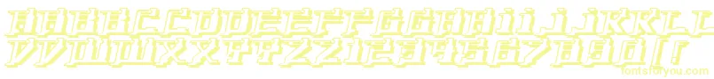 フォントYytriumDioxide – 黄色のフォント