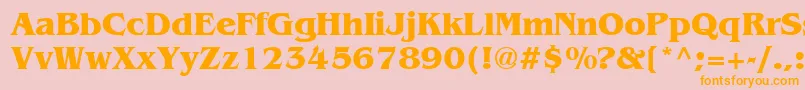 BenguiatCyrillicBold Font – Orange Fonts on Pink Background