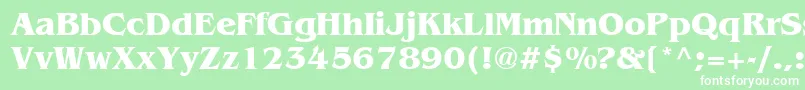 BenguiatCyrillicBold Font – White Fonts on Green Background