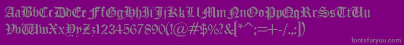 IglesibRegular Font – Gray Fonts on Purple Background