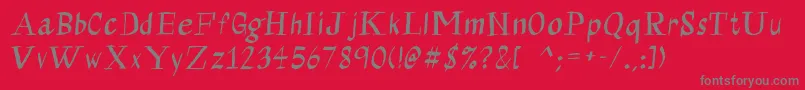 Calligraserif Font – Gray Fonts on Red Background