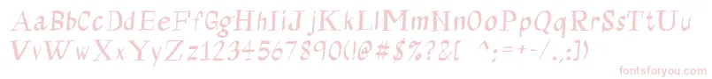 Calligraserif Font – Pink Fonts on White Background