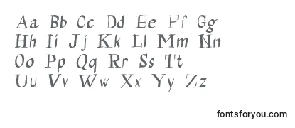 Überblick über die Schriftart Calligraserif
