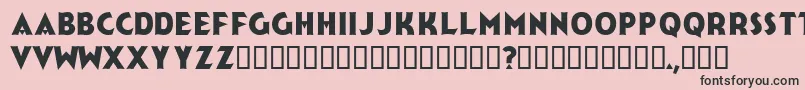 Jerk Font – Black Fonts on Pink Background