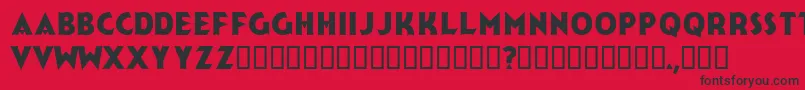 Jerk Font – Black Fonts on Red Background