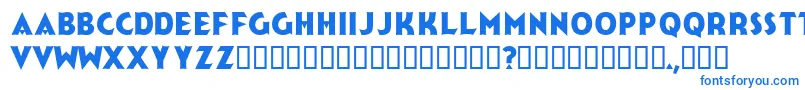 Jerk Font – Blue Fonts on White Background