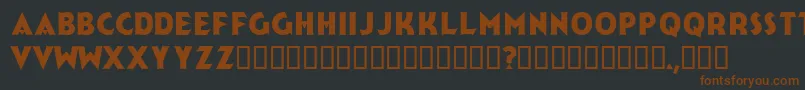 Jerk Font – Brown Fonts on Black Background