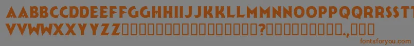 Jerk Font – Brown Fonts on Gray Background