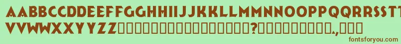 Jerk Font – Brown Fonts on Green Background