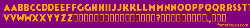 Jerk Font – Orange Fonts on Purple Background