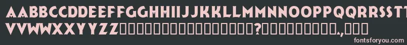 Jerk Font – Pink Fonts on Black Background