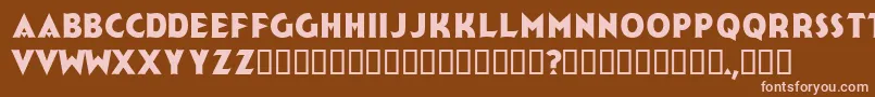 Jerk Font – Pink Fonts on Brown Background