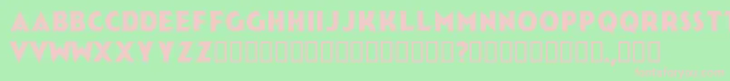 Jerk Font – Pink Fonts on Green Background