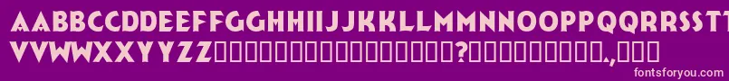 Jerk Font – Pink Fonts on Purple Background