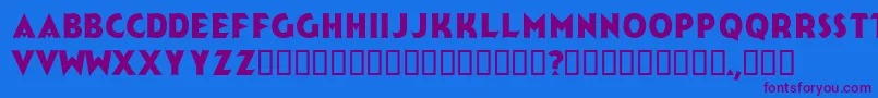 Jerk Font – Purple Fonts on Blue Background