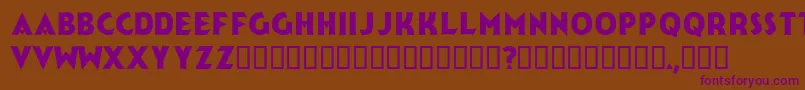 Jerk Font – Purple Fonts on Brown Background