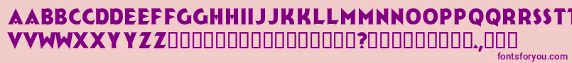 Jerk-Schriftart – Violette Schriften auf rosa Hintergrund