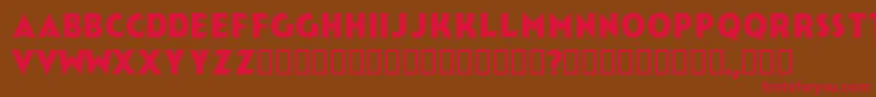 Jerk Font – Red Fonts on Brown Background