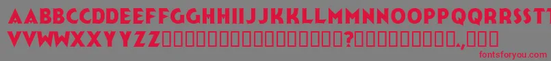 Jerk Font – Red Fonts on Gray Background