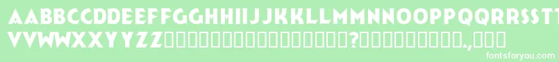 Jerk Font – White Fonts on Green Background