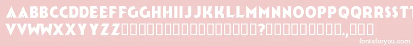 Jerk Font – White Fonts on Pink Background