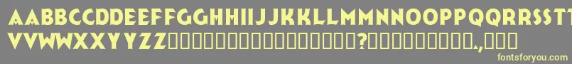 Jerk Font – Yellow Fonts on Gray Background