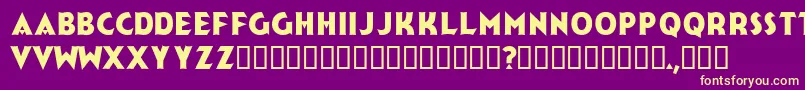 Jerk Font – Yellow Fonts on Purple Background