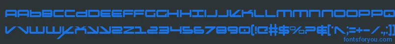 Подробнее о шрифте OramacCondensed Шрифт OramacCondensed – синие шрифты на чёрном фоне
