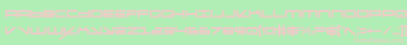 Шрифт OramacCondensed – розовые шрифты на зелёном фоне