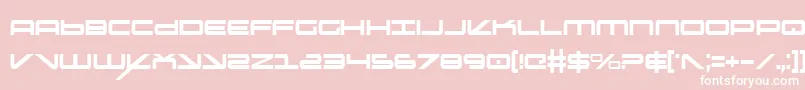 OramacCondensed Font – White Fonts on Pink Background