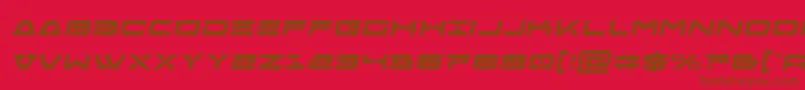 Freeagentboldsemital Font – Brown Fonts on Red Background