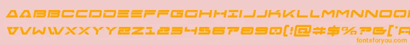 Freeagentboldsemital Font – Orange Fonts on Pink Background